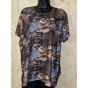 Gemstone Multicolor Graphic Sheet Top